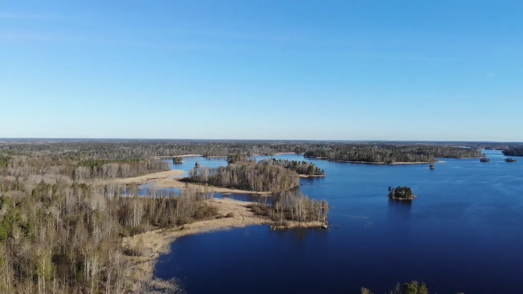 Острова западной части озера Вуокса, аэросъемка